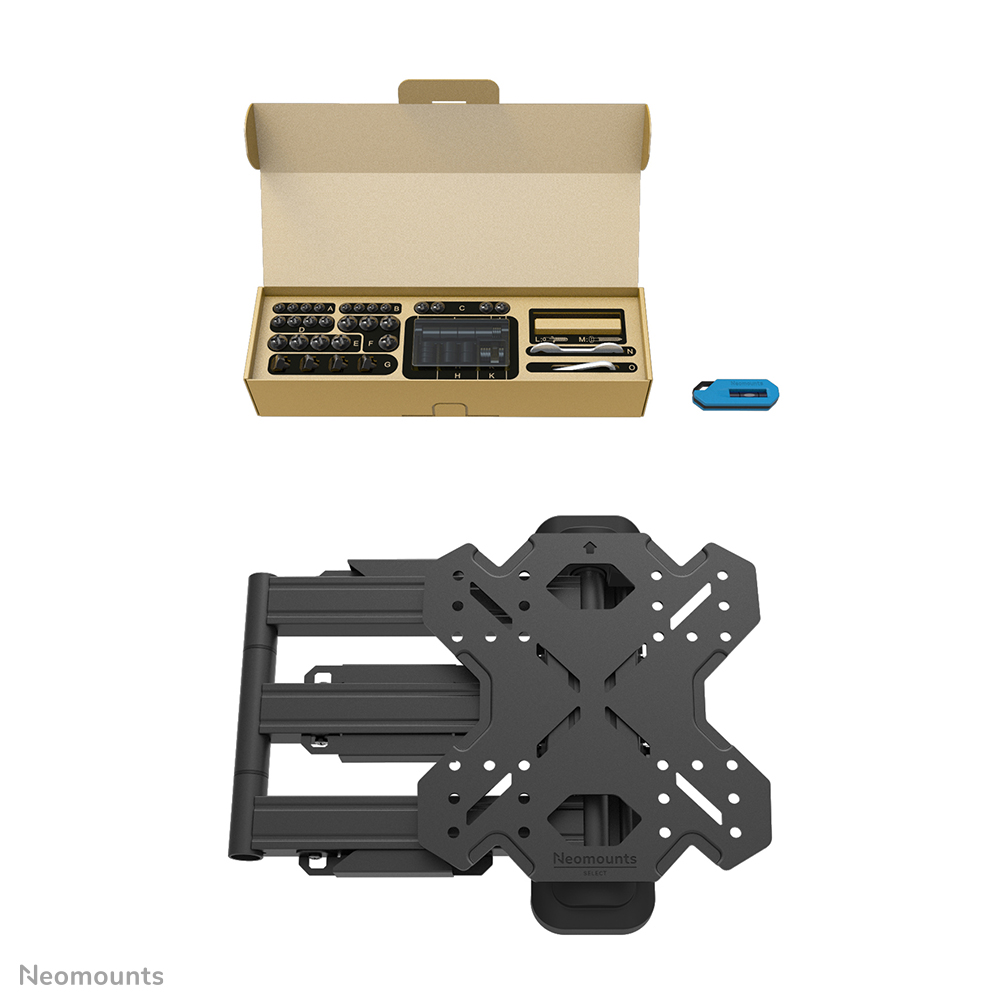 Neomounts WL40S-850BL12 Supporto TV a parete 32-55" - mobilità completa - installazione rapida